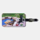 Personalisiert Pool Party Labrador 2 Gepäckanhänger (Rückseite horizontal)