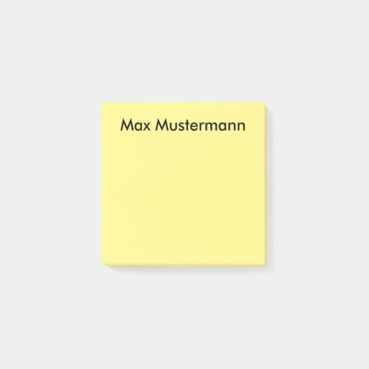 personalisiert post-it klebezettel (Vorderseite)