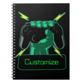 Personalisiert-Power-Gamer-Notebook Notizblock (Vorderseite)