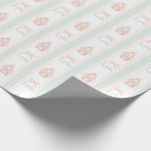 Personalisiert Preppy Gingerbrei House Individuell Geschenkpapier (Ecke)