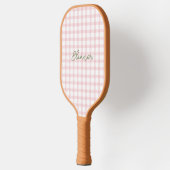 Personalisiert Preppy Gingham Pickleball Paddle (Links)