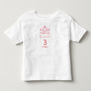 Personalisiert Princess Birthday Kleinkind T-shirt