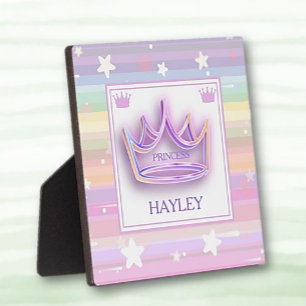 Personalisiert Princess Crown tabletop Fotoplatte