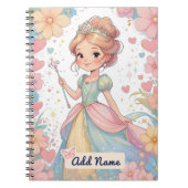 Personalisiert Princess-Notebook - Name hinzufügen Notizblock (Vorderseite)
