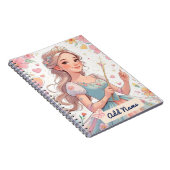 Personalisiert Princess-Notebook - Name hinzufügen Notizblock (Rechte Seite)