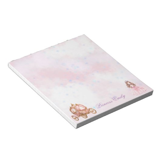 Personalisiert Princess Notepad Notizblock (angewinkelt)