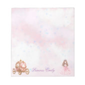 Personalisiert Princess Notepad Notizblock (Vorderseite)