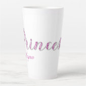 Personalisiert Princess Sparkle Pink Diamond Milchtasse (Vorderseite)