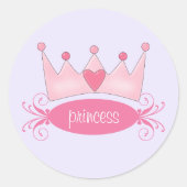 Personalisiert Princess Tiara Stickers (Vorderseite)