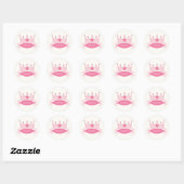 Personalisiert Princess Tiara Stickers (Blatt)