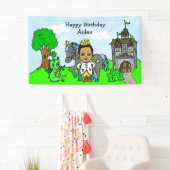 Personalisiert Prinz Birthday Banner (Insitu)