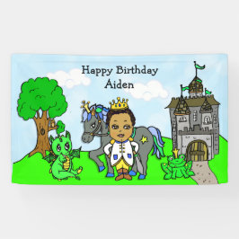 Personalisiert Prinz Birthday Banner