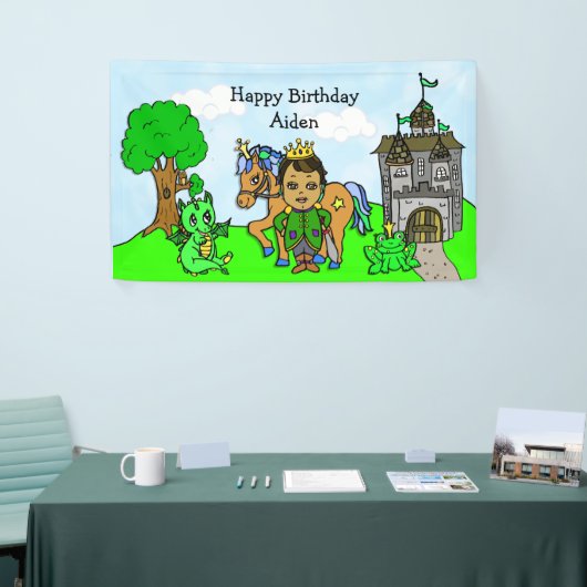 Personalisiert Prinz Birthday Banner (Messeveranstaltung)