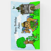 Personalisiert Prinz Birthday Banner (Vertikal)