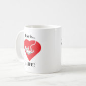 Personalisiert Pro-Life Kaffeetasse (Vorderseite Links)