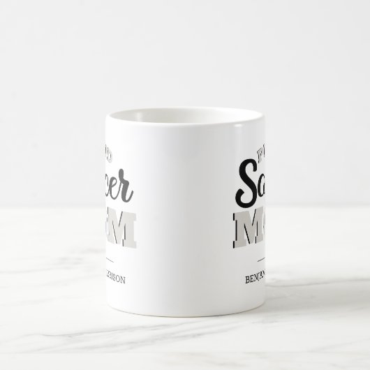 Personalisiert Proud Soccer Mama Kaffee Tasse (Mittel)