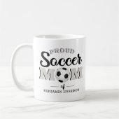 Personalisiert Proud Soccer Mama Kaffee Tasse (Links)