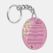 Personalisiert Psalm 23 Schlüsselanhänger (Vorderseite links)