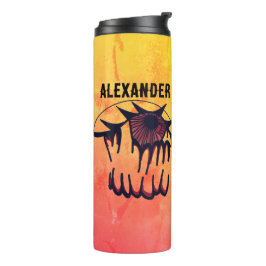 Personalisiert Psychedelic Bloodshot Vision Thermosbecher