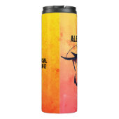 Personalisiert Psychedelic Bloodshot Vision Thermosbecher (Rückseite)