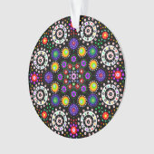 Personalisiert Psychedelic Dot Mandala Weihnachten Ornament (Vorderseite)
