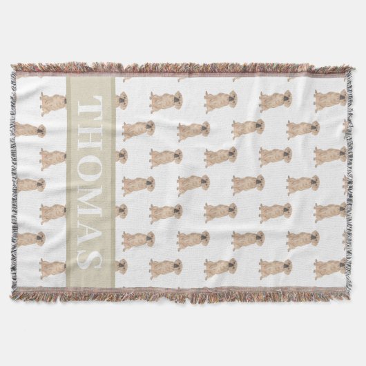 Personalisiert Puggle Decke (Vorderseite)