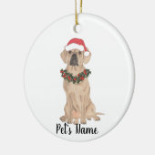 Personalisiert Puggle Keramik Ornament (Links)