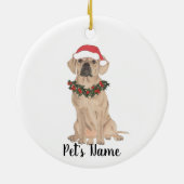 Personalisiert Puggle Keramik Ornament (Hinten)