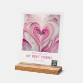 Personalisiert "Pure Liebe" - Mein bester Freund Acrylschild (Winkel)