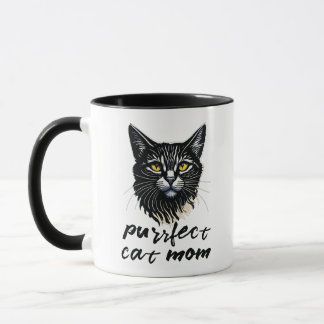 Personalisiert Purfect Cat-Mama Tasse