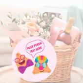 Personalisiert Purim Hamentashen Runder Aufkleber