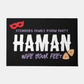Personalisiert Purim Shtick Funny Haman Wipe Feet Fußmatte (Vorderseite)