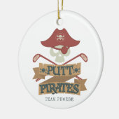Personalisiert Putt Pirates Golfing Hobby Keramik Ornament (Links)