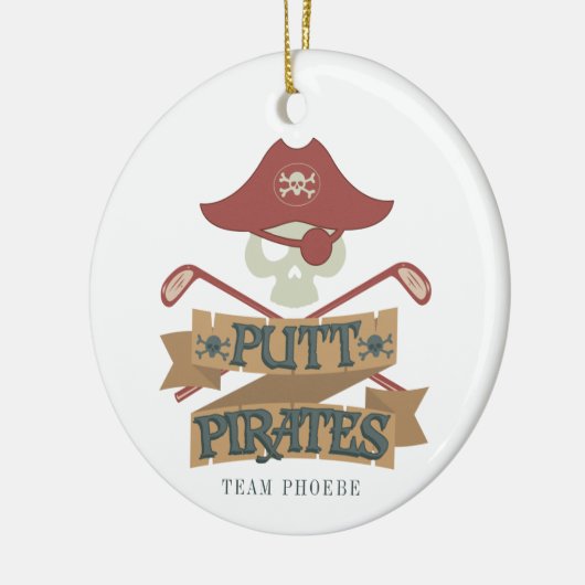 Personalisiert Putt Pirates Golfing Hobby Keramik Ornament (Links)