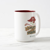 Personalisiert Putt Pirates Golfing Hobby Zweifarbige Tasse (VorderseiteRechts)