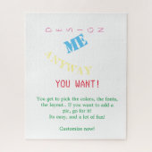 Personalisiert Puzzle (Vertikal)