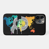 Personalisiert Q Erste Silver Monogramm Ihr Name Case-Mate iPhone Hülle (Rückseite (Horizontal))