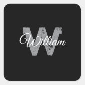Personalisiert quadratischer aufkleber (Vorderseite)