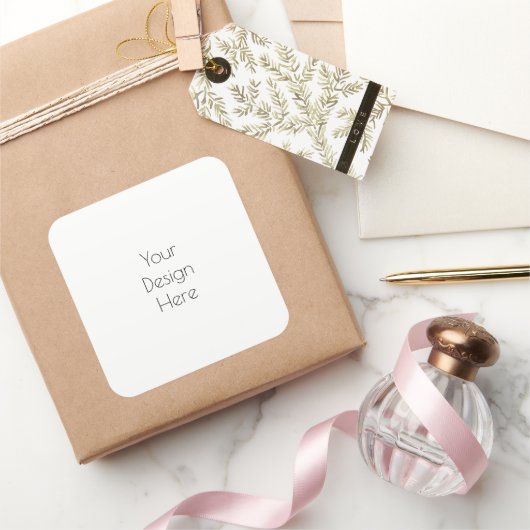 Personalisiert Quadratischer Aufkleber (Schenken)