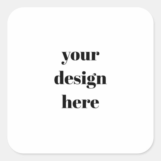 Personalisiert Quadratischer Aufkleber (Vorderseite)