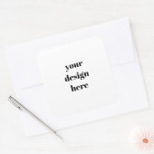 Personalisiert Quadratischer Aufkleber (Umschlag)