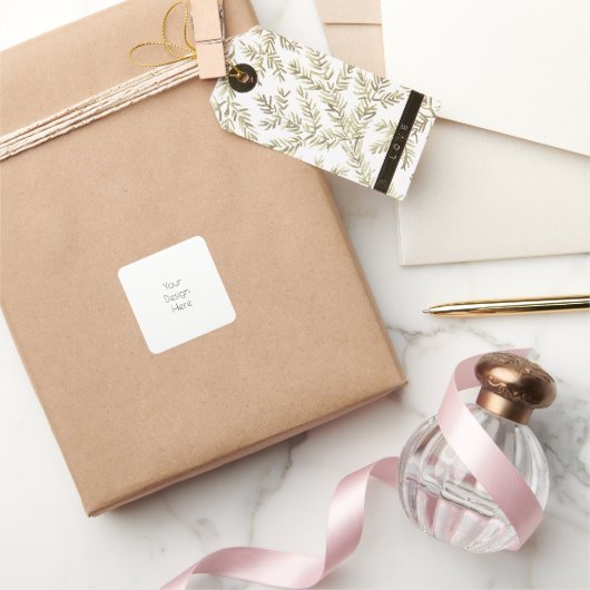 Personalisiert Quadratischer Aufkleber (Schenken)