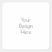 Personalisiert Quadratischer Aufkleber (Vorderseite)