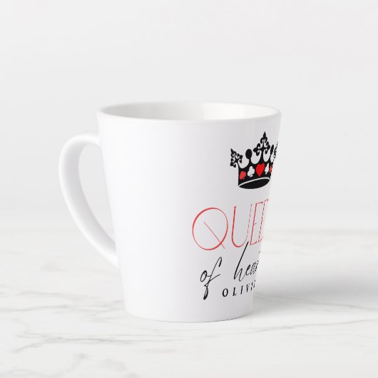 Personalisiert Queen Crown Milchtasse (Linke Ecke)