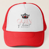 Personalisiert Queen Crown Truckerkappe (Vorderseite)