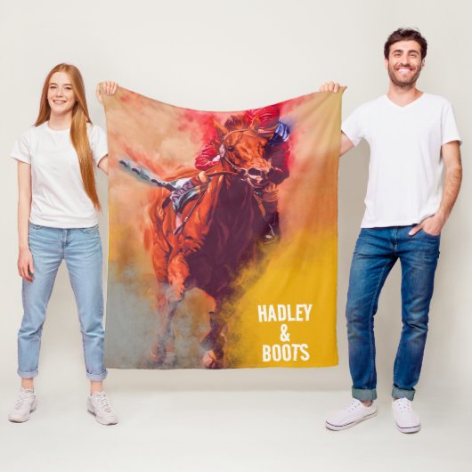 Personalisiert Racing Individuelle Name Blanket Fleecedecke (Beispiel)