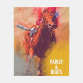 Personalisiert Racing Individuelle Name Blanket Fleecedecke (Vorderseite)