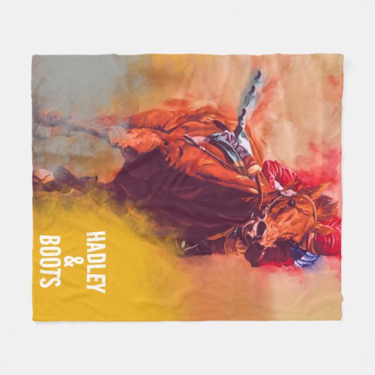 Personalisiert Racing Individuelle Name Blanket Fleecedecke (Vorderseite (Horizontal))