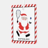 Personalisiert Racquetball - Urlaubserlebnisse Ker Ornament Aus Metall (Vorderseite links)