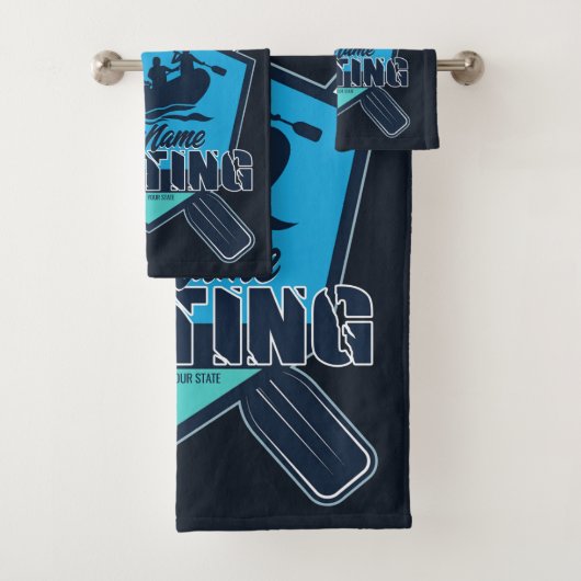 Personalisiert Rafting Whitewater River Adventure Badhandtuch Set (Insitu)